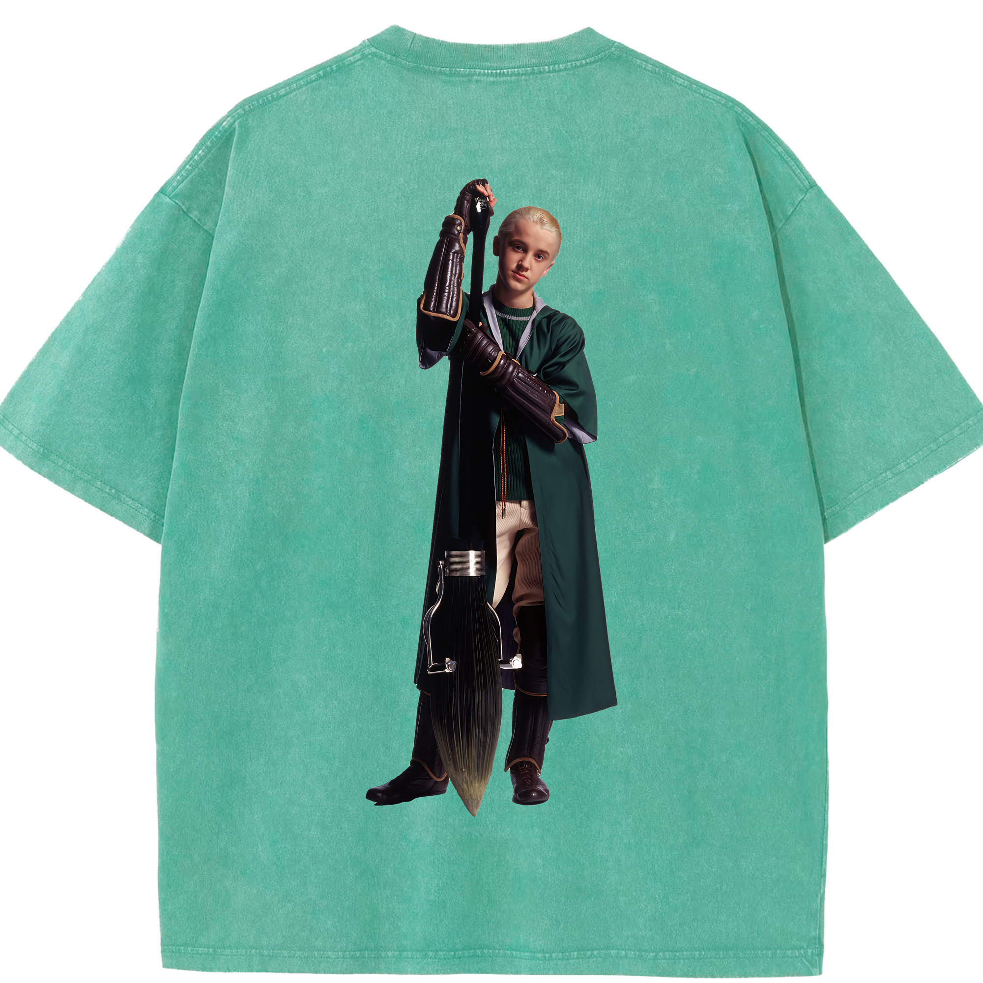 （画像用） Harry Potter ハリー・ポッターシリーズ 綿100% ヴィンテージ風 半袖Tシャツ（背面プリント）
